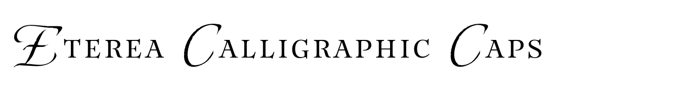 Eterea Calligraphic Caps image